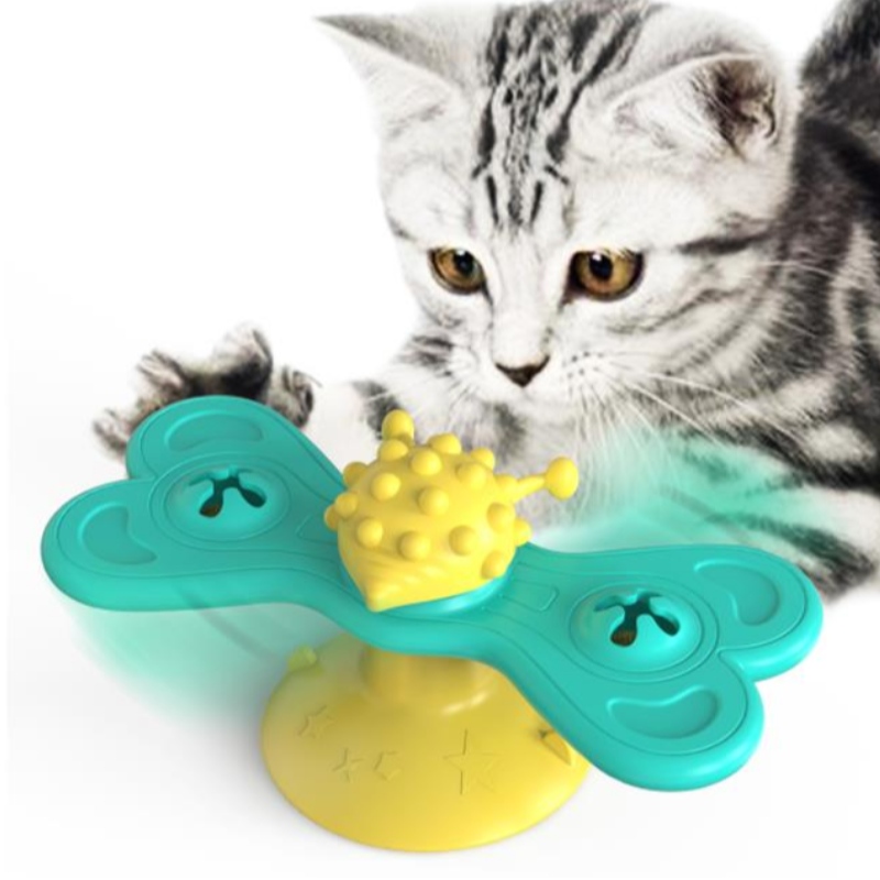 القط طاحونة لعبة مضحك تدليك دوارة القط لعب مع catnip الكرة الأسنان تنظيف الحيوانات الأليفة المنتجات